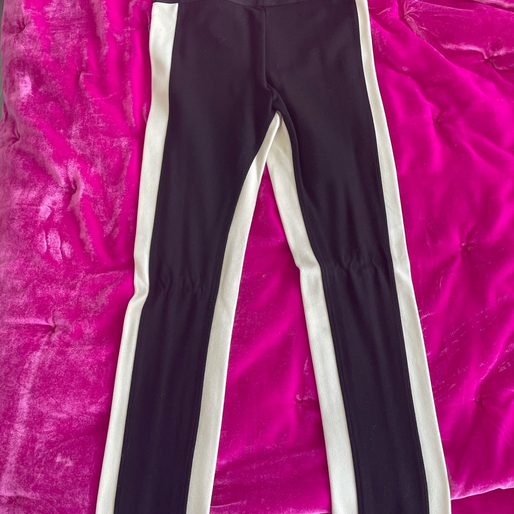 BCBG MAXAZRIA SASHA BLACK AND WHITE PANTS